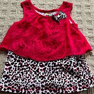 Healthtex Sleeveless Leopard Print Top - 2T